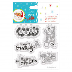 Clear Stamps - Love Santa - Mixed Sentiments